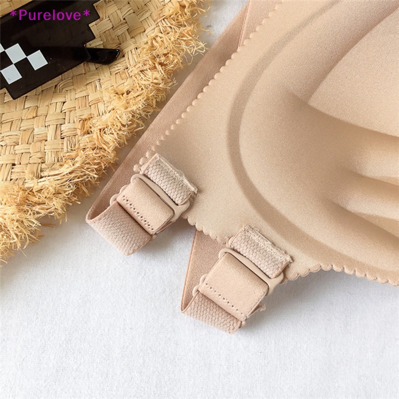 Purelove > Áo Ngực Không Dây Mềm Mại Thoáng Khí Màu Trơn Thời Trang Mùa Hè Cho Nữ Mới