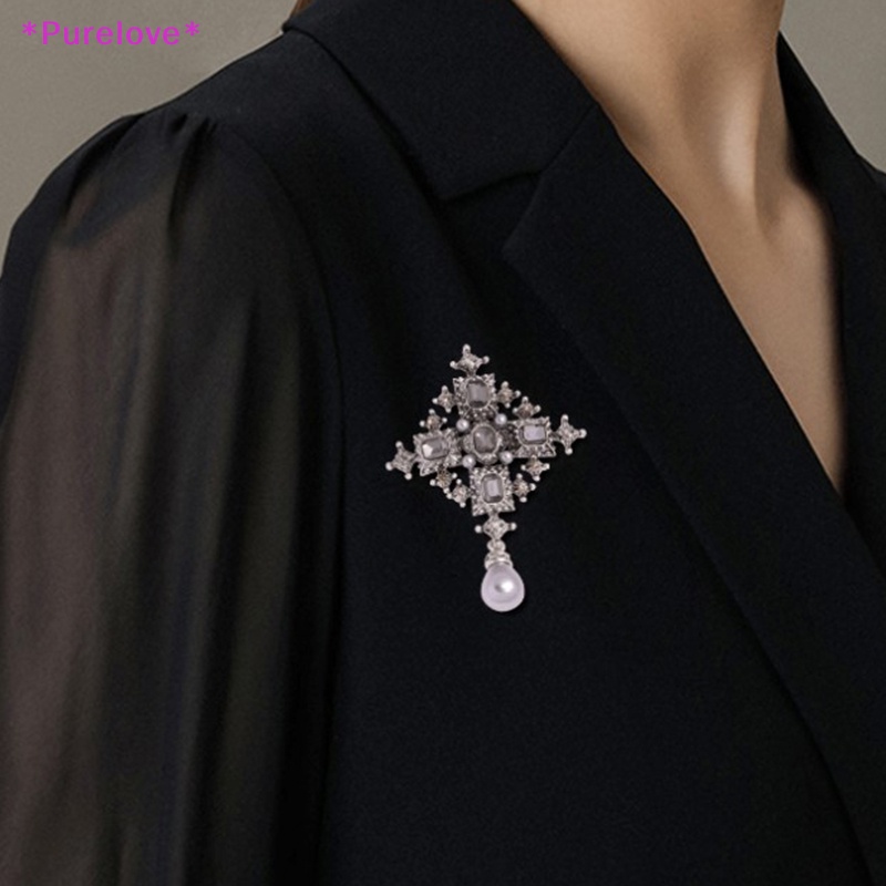 1 Huy Hiệu Cài Áo Hình Thánh Giá Đính Đá Thời Trang Áo Thun Thiết Kế Mới Năng Động Thời Trang