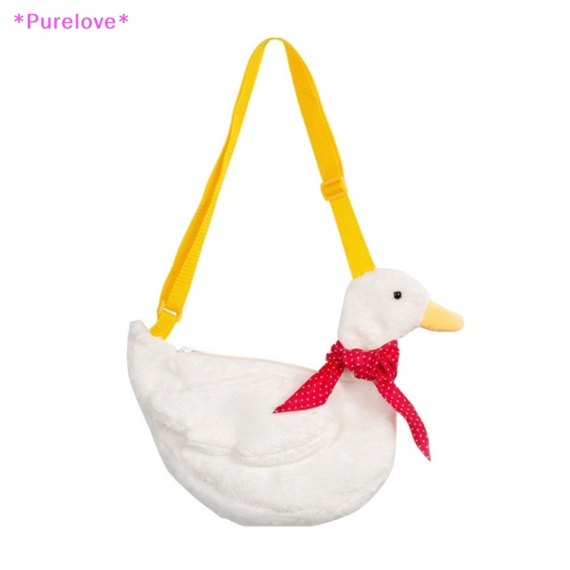 Túi Đeo Chéo Hình Vịt Bông Phong Cách Lolita Đáng Yêu Áo Thun Thiết Kế Mới Năng Động Thời Trang