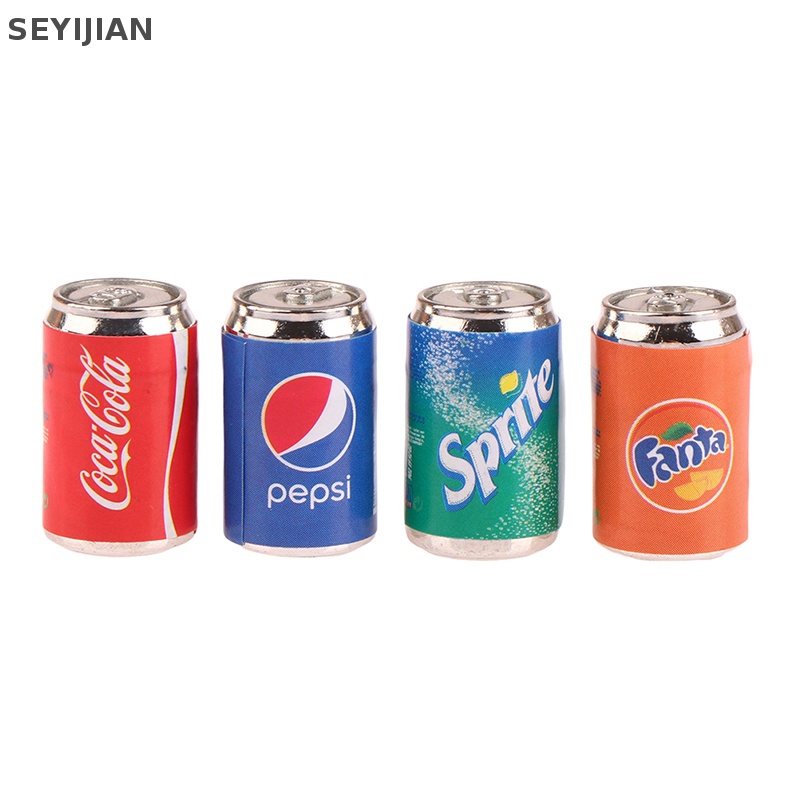 Set 4 Mô Hình Chai Nước Uống Mini Trang Trí Nhà Búp Bê DIY