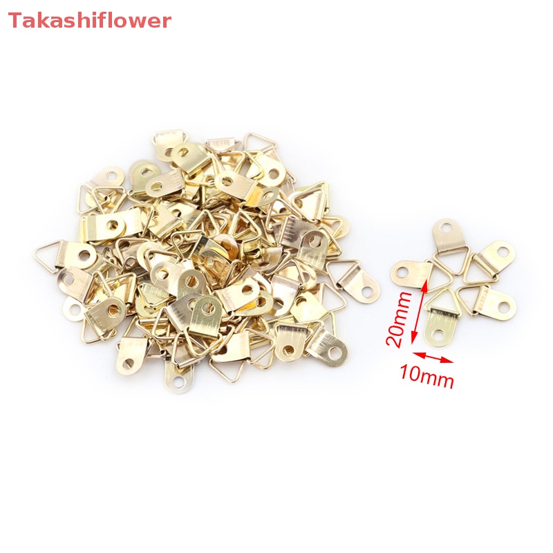 Set 100 Móc Treo Khung Ảnh Hình Chữ D Kích Thước 10x20mm