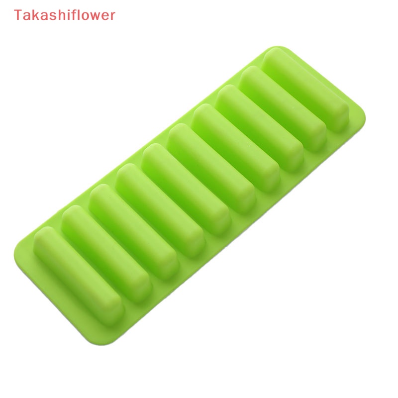 Khuôn Silicone Làm Đá Viên 10 Ô Hình Dải Dài Tiện Dụng