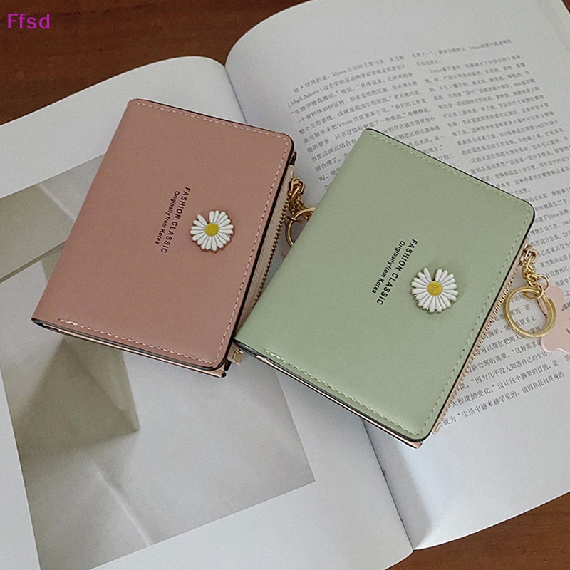 {Ffsd} Ví Ngắn Bằng Da PU Có Khóa Kéo Đơn Giản Thời Trang Mới Dành Cho Nữ * Hàng Bán Chạy