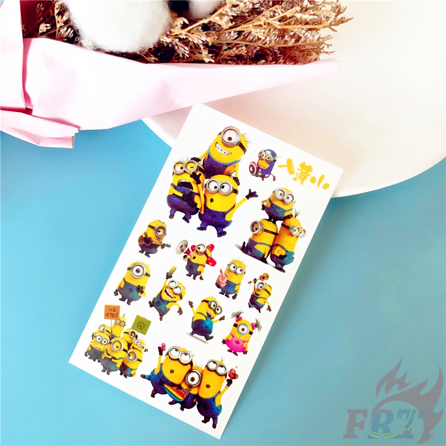 1 Tấm ❣️Hình Xăm Dán Mini Hình Minions Series 02 ❣️Hình Xăm Dán Chống Thấm Nước Quyến Rũ