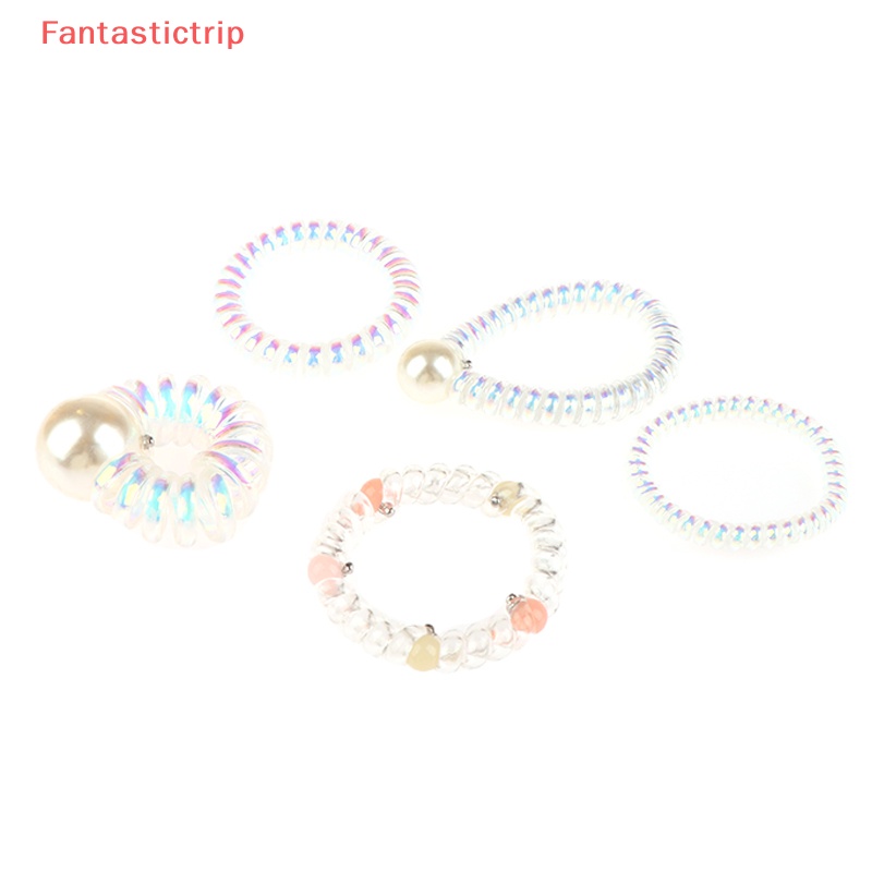 Set 2 Dây Buộc Tóc Đính Ngọc Trai Nhân Tạo Xinh Xắn Cho Nữ
