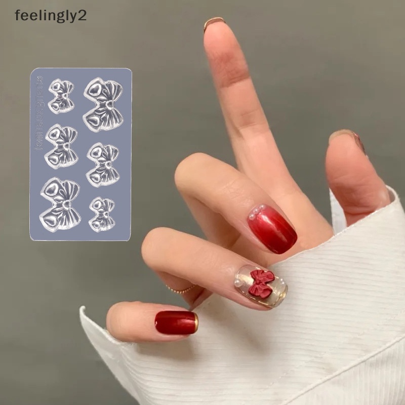 Khuôn Silicone Tạo Hình Trang Trí Móng Tay 3D Hình Bướm