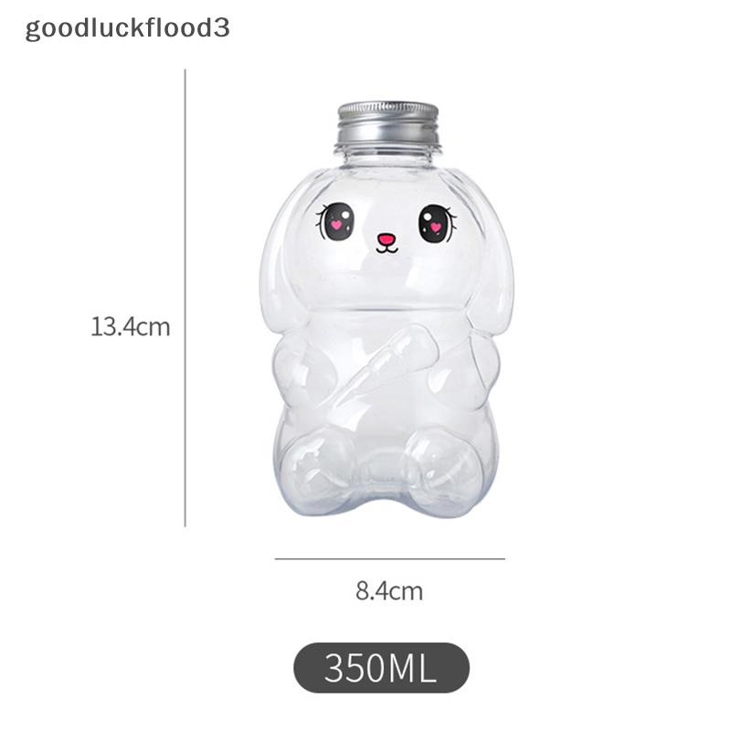 Bình Nước Uống Trà Sữa Dùng Một Lần Hình Thỏ Hoạt Hình Dễ Thương