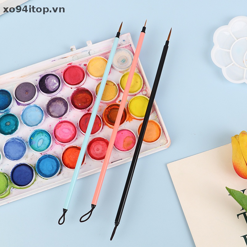 Xoitop Set 3 Cọ Vẽ Trang Trí Móng Tay Nghệ Thuật Acrylic Siêu Bền Màu Sắc Đẹp Mắt