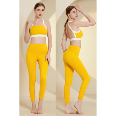 Set Bộ Tập Yoga Gym Lycra WX-22-16 Lụa Băng Siêu Mát Thời Trang Thể Thao Hè 2023