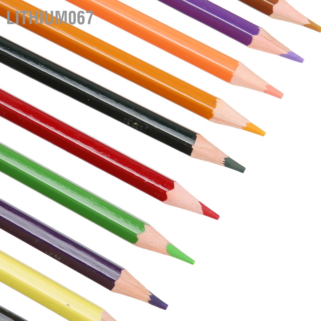 Lithium067 Bút chì gốc dầu Các loại màu lục giác được mài sẵn sống động để tô Vẽ phác thảo