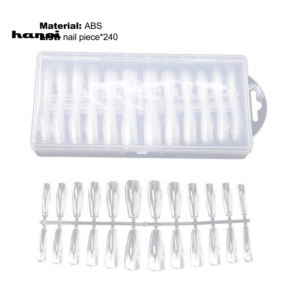 Bộ 240 Móng Tay Giả Hình Chữ T Che Phủ Toàn Diện Không Để Lại Dấu Vết