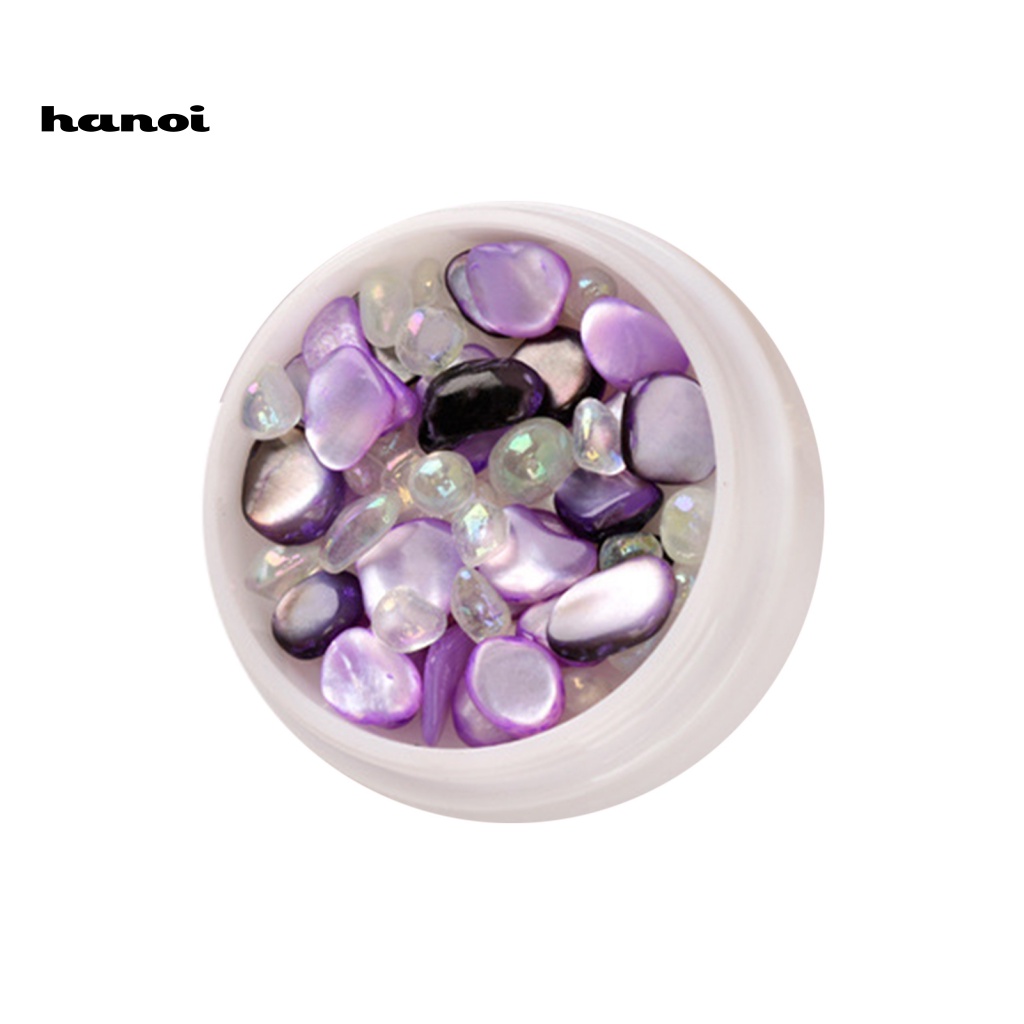 1 Hộp Đá Tạo Hiệu Ứng Vỏ Sò 3D Nhiều Màu Trang Trí Móng Tay Nghệ Thuật