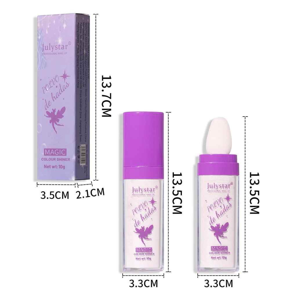 Phấn Bắt Sáng Ánh Nhũ Màu Trắng / Bạc Chất Lượng Cao X4Z4