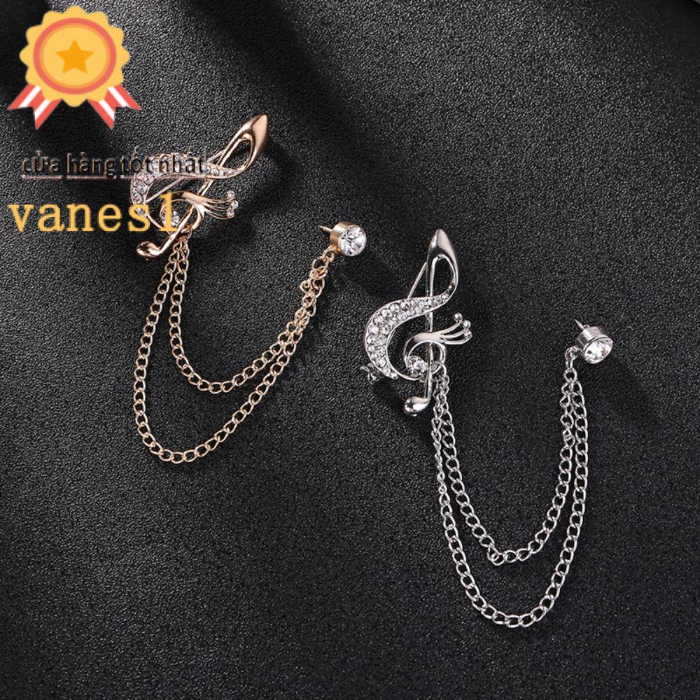 Trâm Cài Áo Nam VANES1 May Mắn Simpel.Mặt Dây Chuyền Bằng Thép Không Gỉ Phong Cách Hàn Quốc