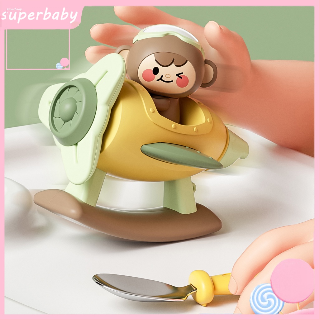 (Superbaby) Kèn Harmonica Đồ Chơi Mini Trong Suốt Bằng Giọng Nói Không Chứa BPA Phát Nhạc Hình Máy Bay Màu Sáng Dễ Thương Cho Trẻ Mẫu Giáo