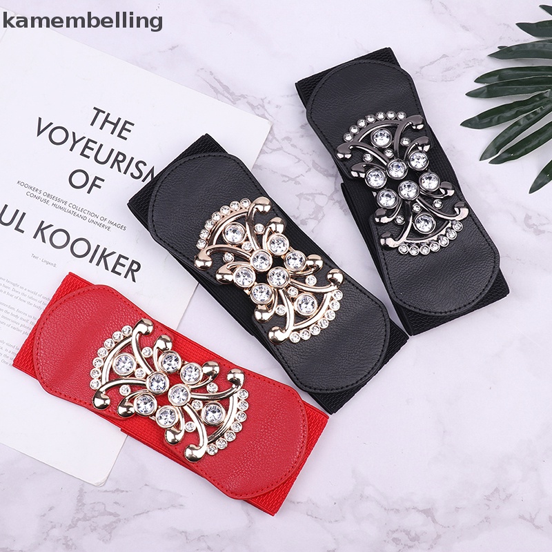 Thắt Lưng Nữ Bản Rộng Co Giãn Đính Đá Thanh Lịch