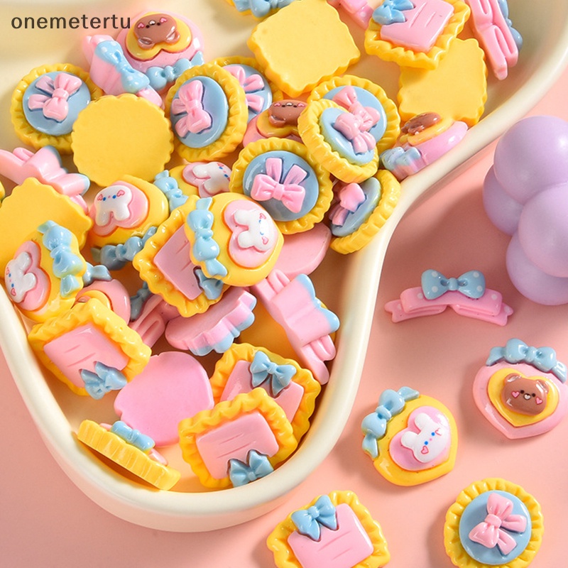 Set 10 Tượng Thỏ Mini Bằng Nhựa Resin Trang Trí Bánh Kem DIY