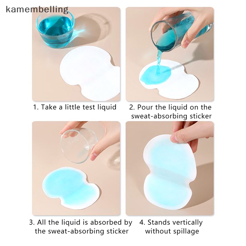 Kamembelling Set 20 Miếng Dán Thấm Hút Mồ Hôi Dưới Cánh Tay Dùng Một Lần Tiện Lợi