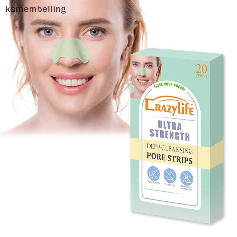 Hộp 20 Miếng Dán Mũi Lột Mụn Đầu Đen Làm Sạch Sâu Lỗ Chân Lông