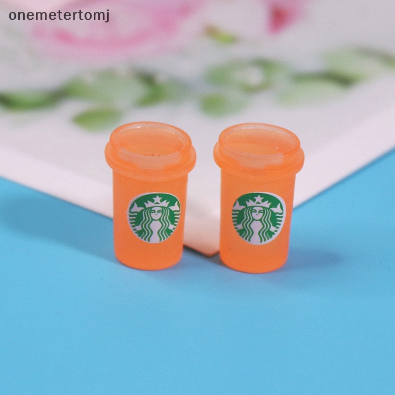 STARBUCKS Onemetertomj Set 5 Kẹp Tóc Hình Giọt Nước 3D Diy Bằng Nhựa Resin Cho Điện Thoại
