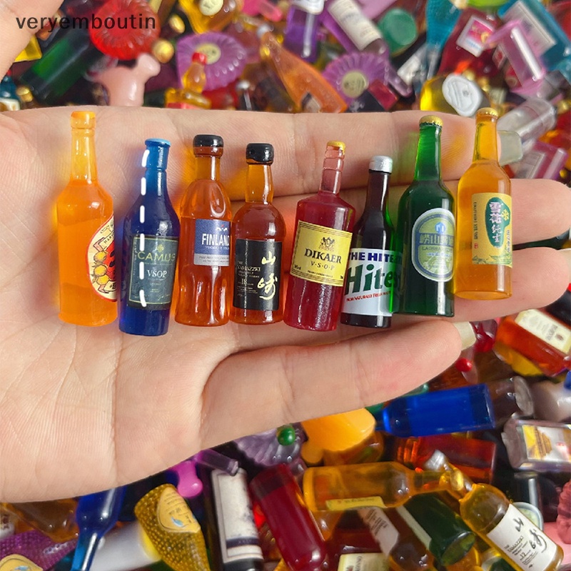 Bộ 5 Bình Nhỏ Đựng Phụ Kiện Trang Sức / Điện Thoại Bằng Nhựa Resin Thủ Công DIY