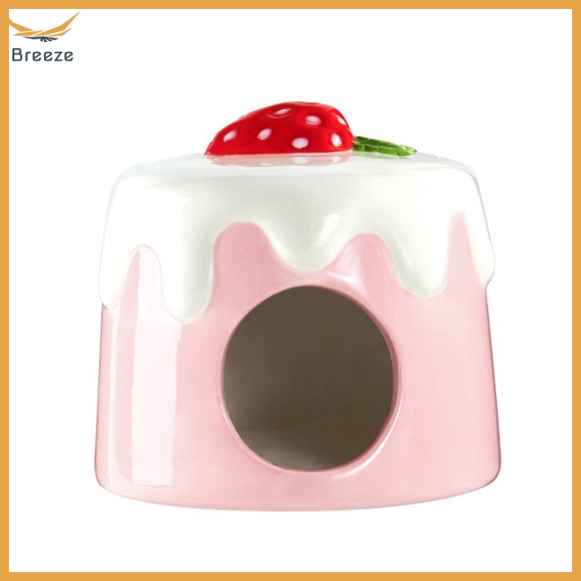 Tổ Bằng Sứ Hình Bánh Pudding Siêu Dễ Thương Cho Chuột Hamster