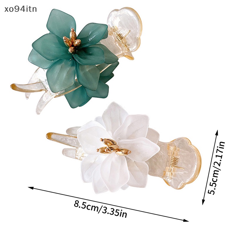 Kẹp Tóc Hình Nơ / Bông Hoa Trà Thanh Lịch Dành Cho Nữ