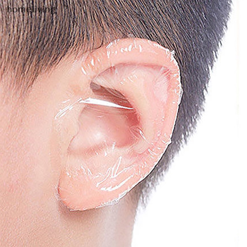 Set 20 Mũ Tắm Bằng Nhựa Bảo Vệ Tai Chống Thấm Nước Khi Nhuộm Tóc Cho Bé