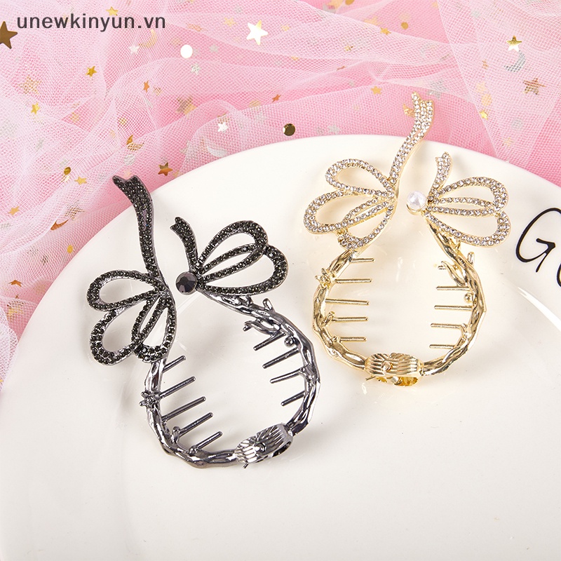 Kẹp Tóc Đính Đá Ngọc Trai Thời Trang Dành Cho Nữ