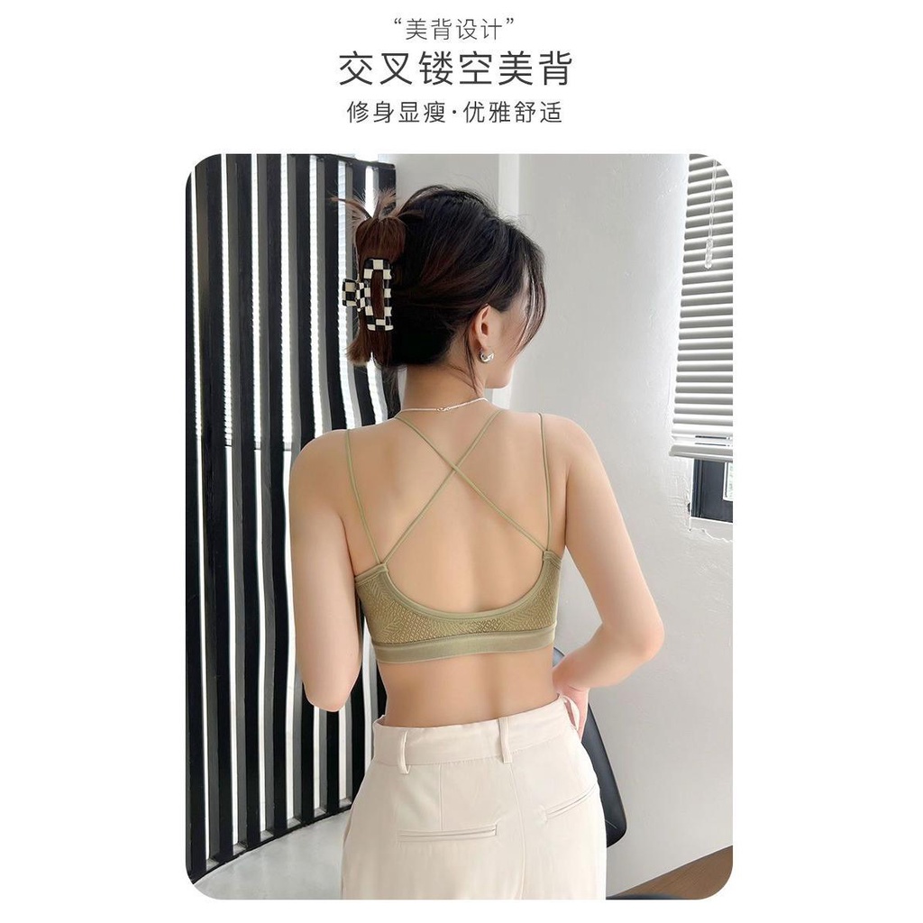 Áo Lót Nâng Ngực Không Gọng Có Mút Nâng Ngực Phối Ren Mỏng Thời Trang Mùa Hè Cho Nữ