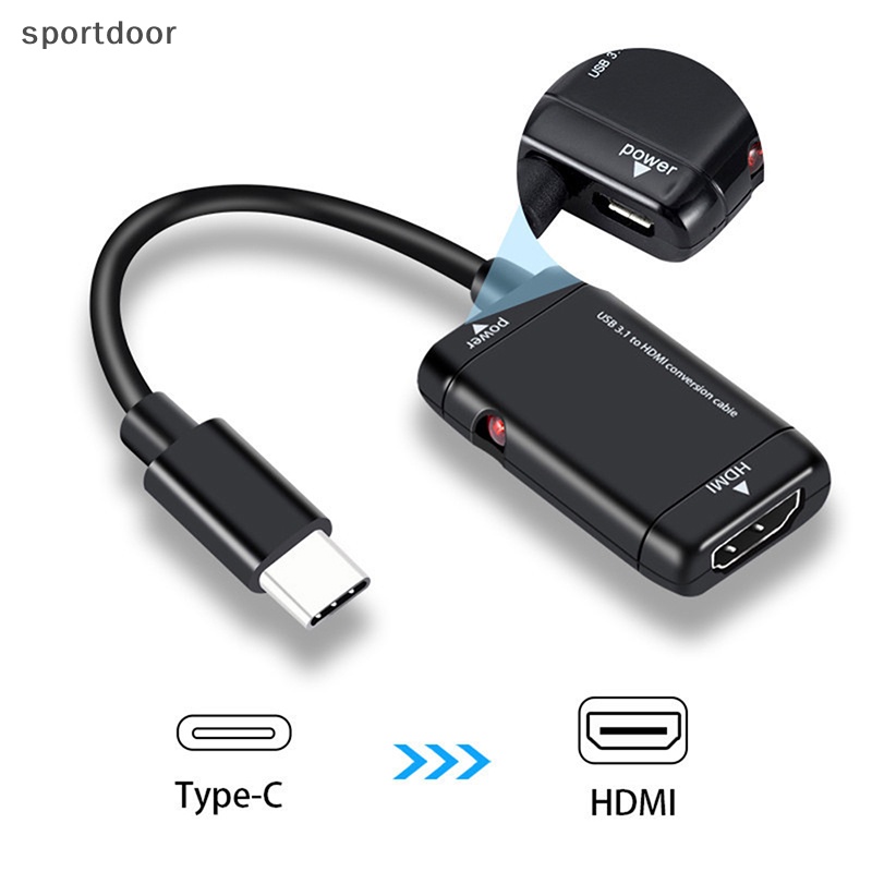Cáp Chuyển Đổi USB-C Type C Sang HDMI-C USB 3.1 Chuyên Dụng Cho Điện Thoại Android