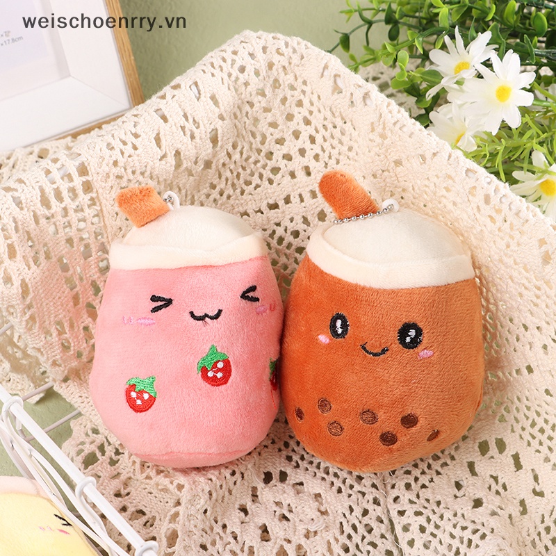 Móc Khóa Hình Ly Trà Sữa Nhồi Bông 11CM Dễ Thương