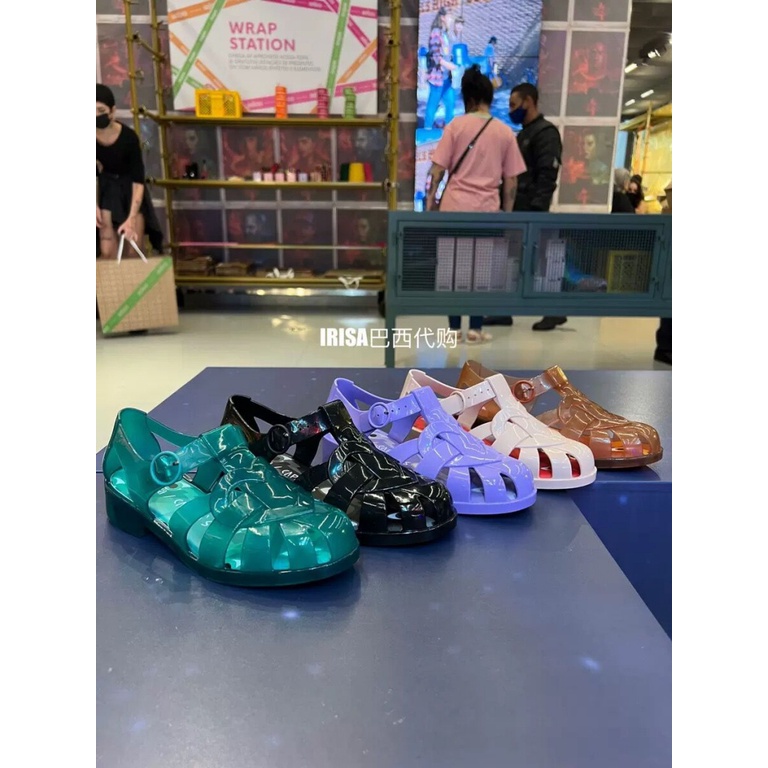 Giày Sandal Jelly Đế Bằng Phong Cách Melissa Roman Cổ Điển Thời Trang Đi Biển Cho Nữ