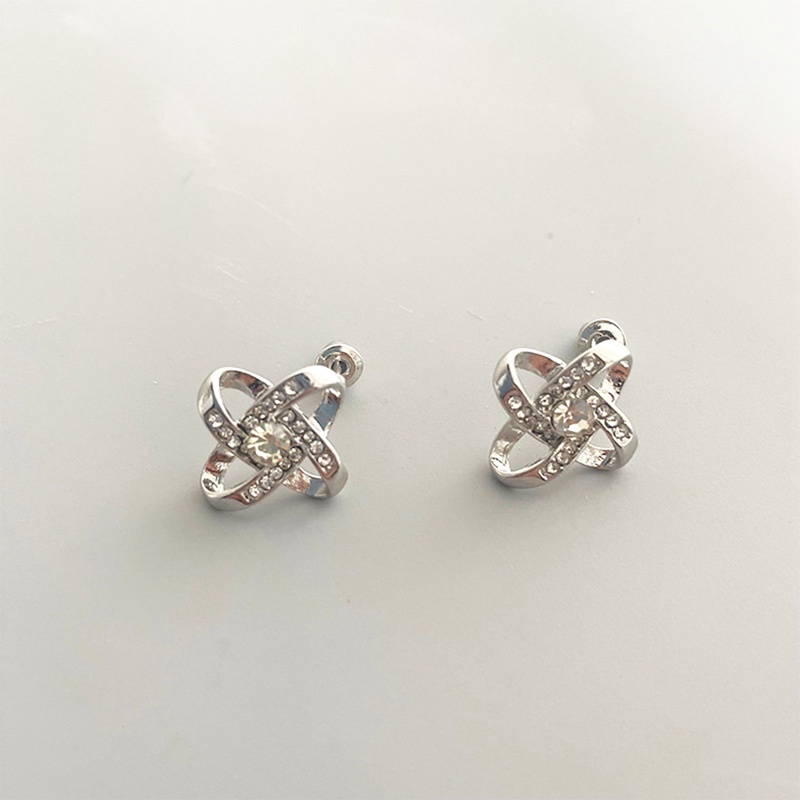 Bộ Dây Chuyền + Bông Tai Hình Cỏ Bốn Lá Cho Nữ