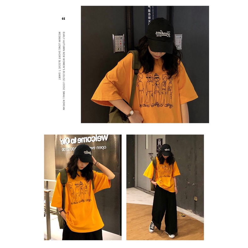 [Hàng Quảng Châu]SP931 Áo thun nam nữ unisex form rộng tay lỡ siêu mát