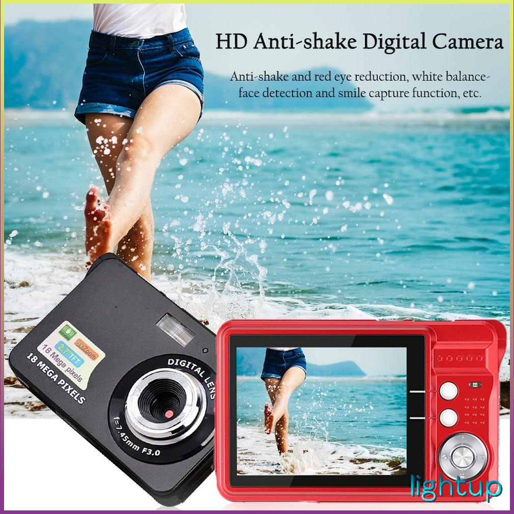 Màn Hình LCD Tft 2.7 Inch 18Mp 720P 8X Zoom Hd Máy Ảnh Kỹ Thuật Số Chống Rung Quay Video Siêu Nhỏ Cmos Quà Tặng Trẻ Em