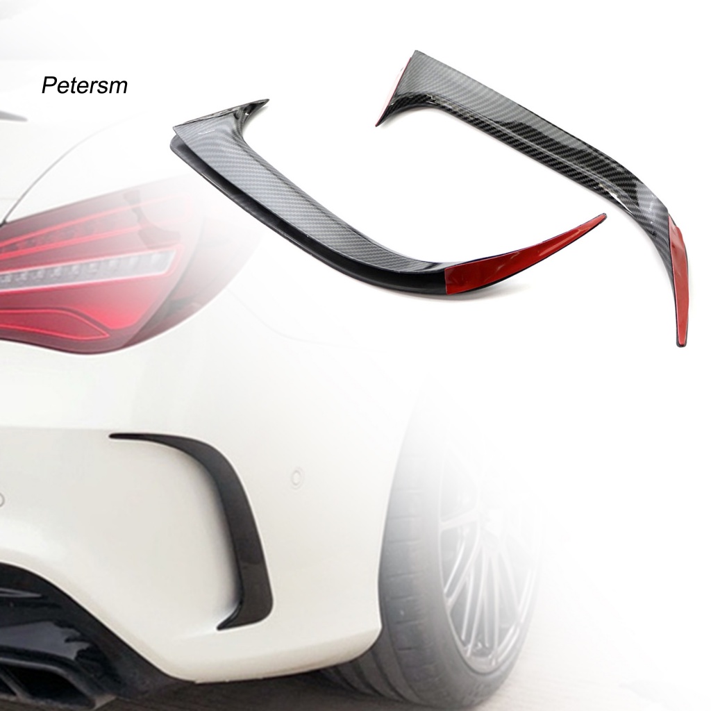 Bộ 2 Miếng Chắn Bằng Nhựa PP Họa Tiết Sợi Carbon Chống Trầy Chịu Nhiệt Cho Mercedes-Benz CLA200 / 220 / CLA250 2014-2018