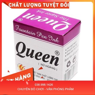 Mực viết máy queen xanh đen tím 1 lọ _dcpt
