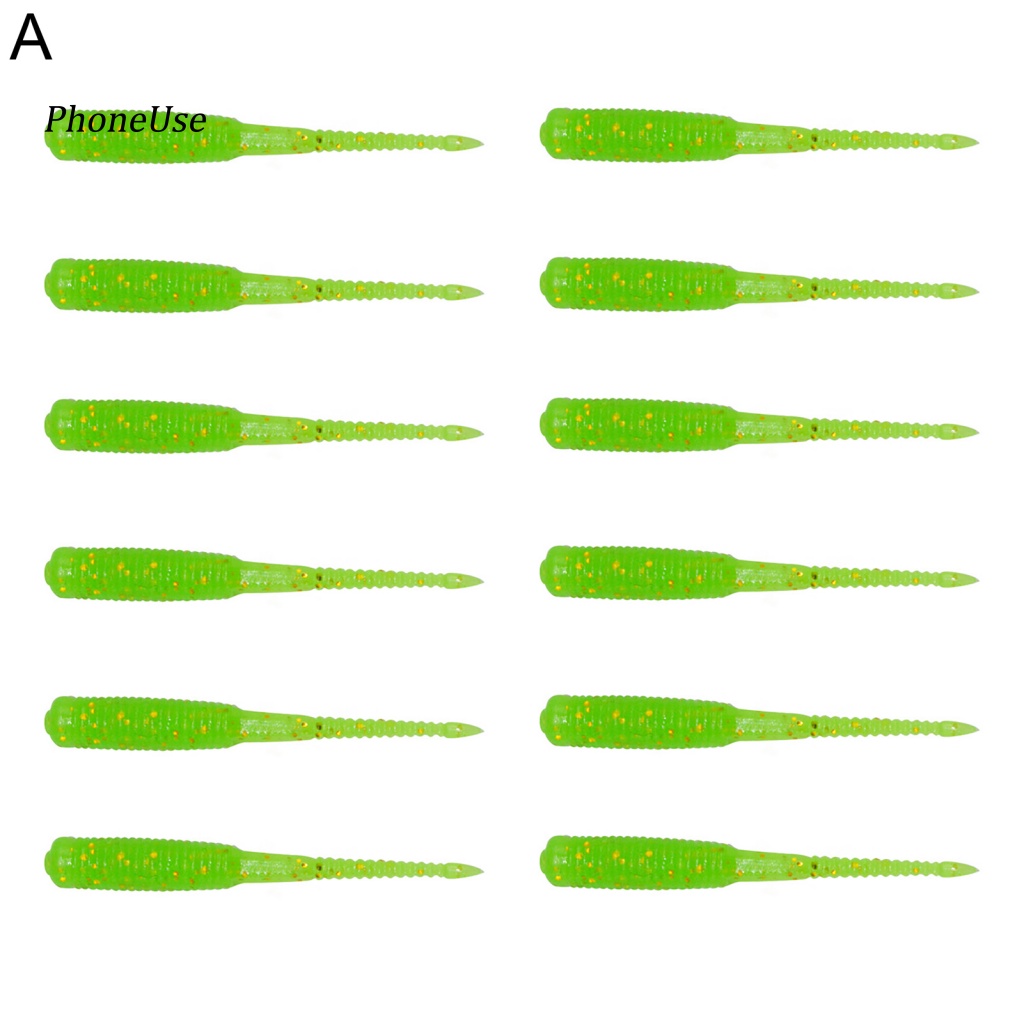 Pu Set 12 Mồi Giả Nhử Cá 3.5cm / 0.23g Bằng Nhựa