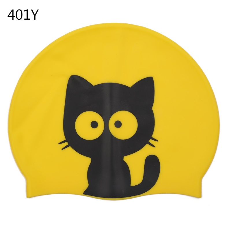 Mũ Bơi Silicone Co Giãn Thoải Mái Dành Cho Bé Trai Và Bé Gái