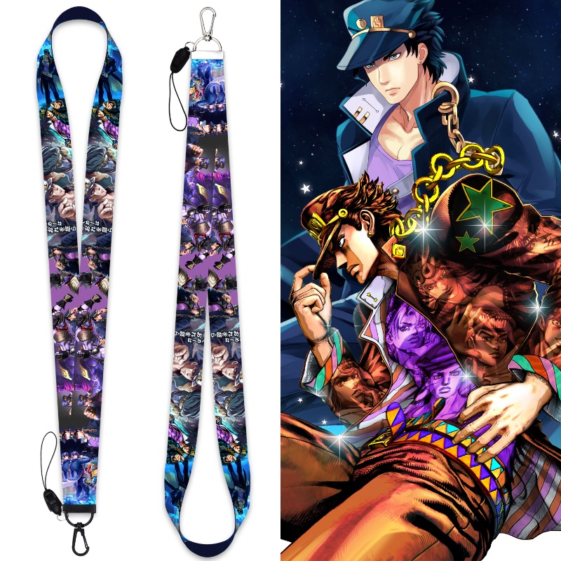 Z & M ❀ Dây Ruy Băng Đeo Thẻ In Hoạt Hình Jojo 'S Bizarre Adventure Dễ Thương