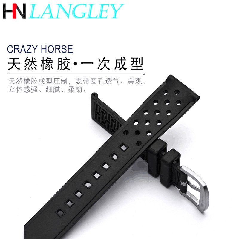 Dây Đeo Cao Su Silicone 22mm Cho Tag Heuer Racing F1 WAZ2113