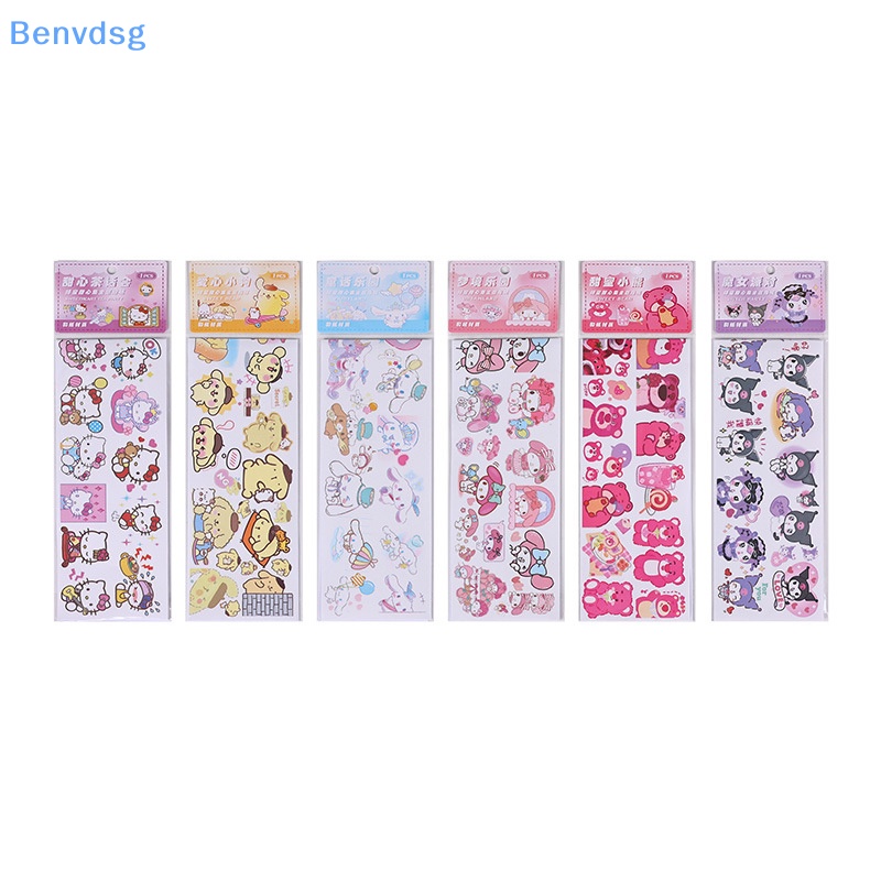 Benvdsg &gt; Kawaii Sanrio Nhãn Dán Kuromi Cinnamoroll Anime Dễ Thương Trang Trí Điện Thoại Di Động Cho Bé Gái well