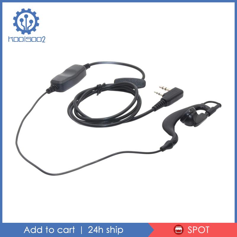 Tai Nghe Nhét Tai Koolsoo2 Dual PTT Kèm Micro Màu Đen Chuyên Dụng Cho Dòng 82