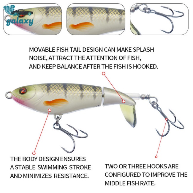 Galaxy Mồi Giả Nhử Cá 90mm / 14.2g Bằng Nhựa Gắn Kèm Móc Câu