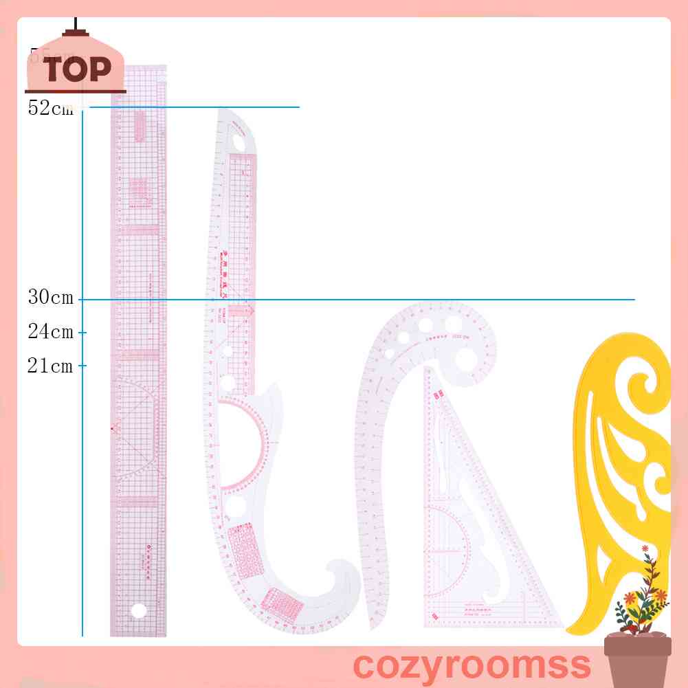 Set 5 Thước Đo Cắt Tóc Chuyên Dụng