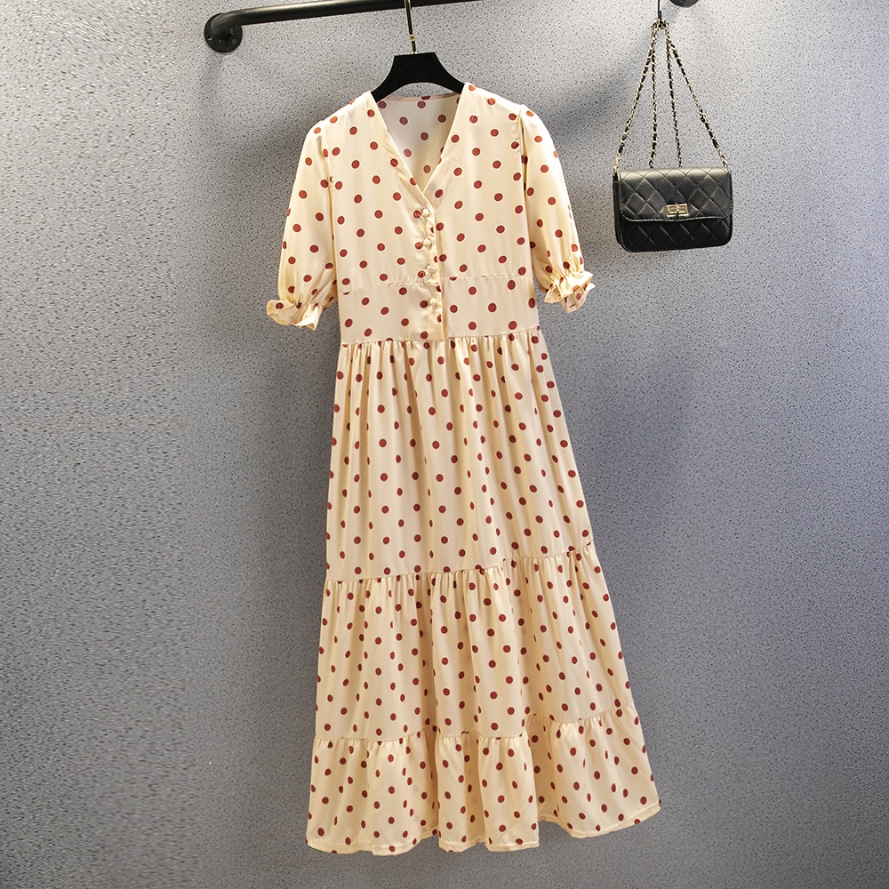 NRVP Đầm Dài Tay Ngắn In Hoa Độc Đáo Thời Trang Mùa Hè Hàn Quốc 2023 Dành Cho Bạn Nữ