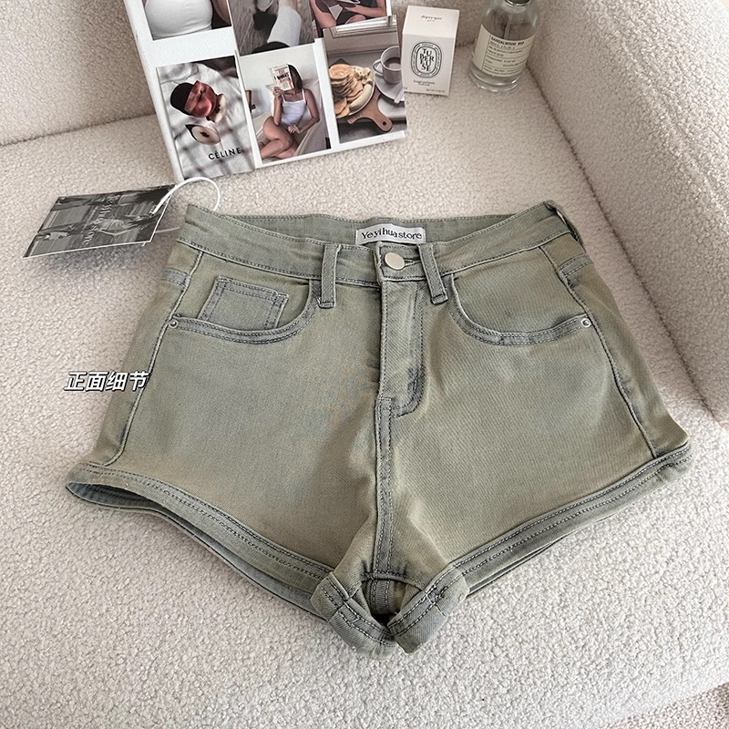 Quần Short Denim Dáng Chữ A Phong Cách Quyến Rũ