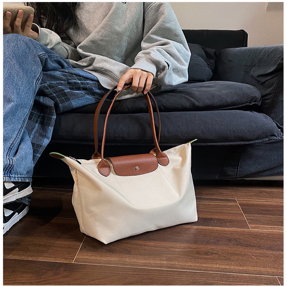 Túi Xách Đeo Vai Bằng Nilon Cỡ Lớn Chống Thấm Nước Cho Nữ