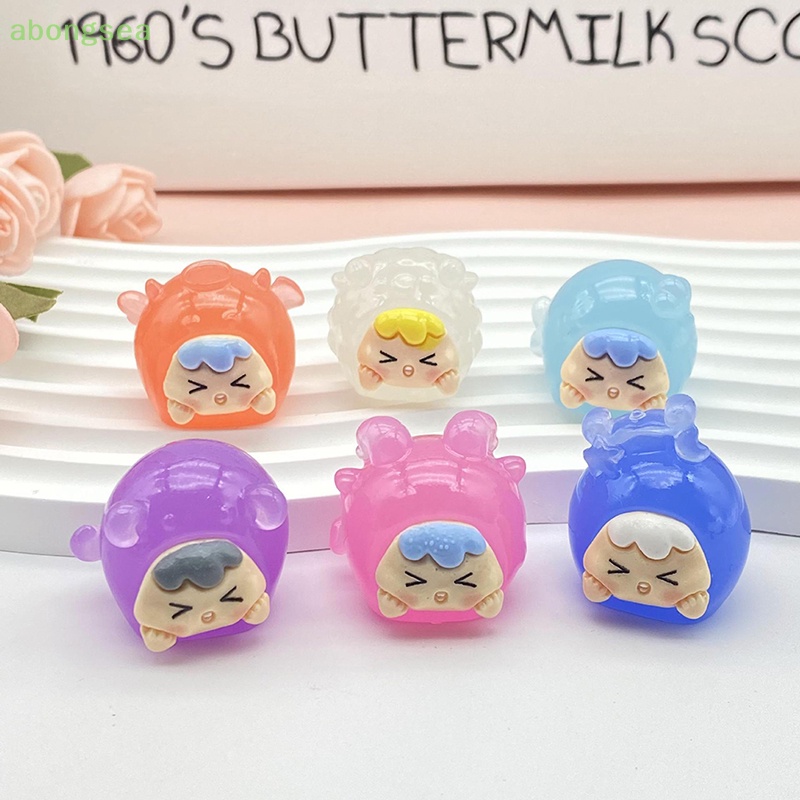 Abongsea Móc Khóa Thỏ Bông Phát Quang Đáng Yêu